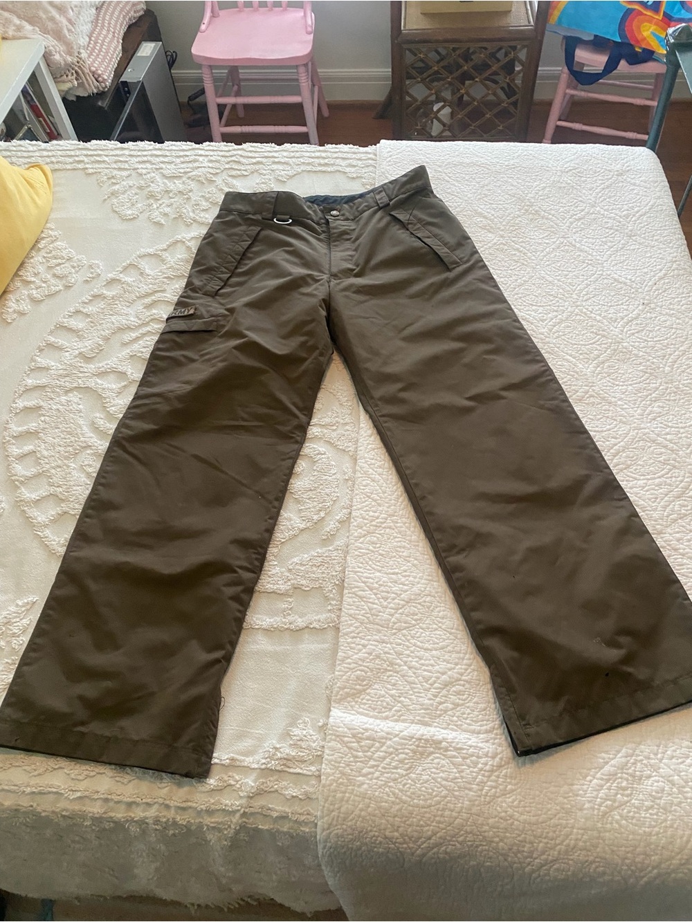 Volcom Snowboarding Pants Brown with Utility Loop